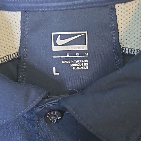 Nike navy blue polo. Size L. - Picture 2 of 6